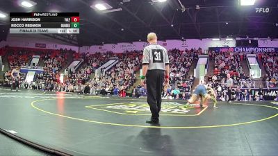 215 lbs Finals (8 Team) - Rocco Redmon, Dundee HS vs Josh Harrison, Yale HS