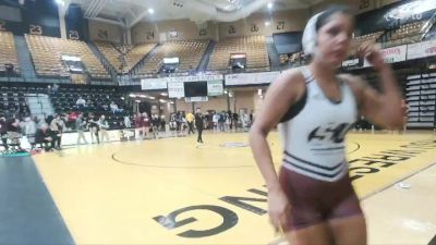 160 lbs Champ. Round 2 - Christina Pahcheka, Schreiner University vs Josie Houk, Fort Hays State