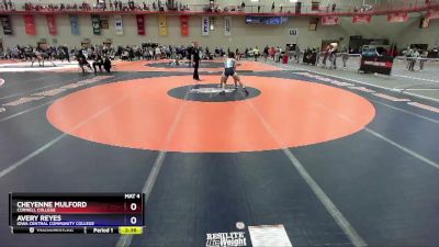130 lbs Cons. Round 2 - Cheyenne Mulford, Cornell College vs Avery Reyes, Iowa Central Community College