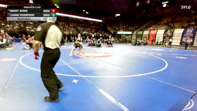 126 Class 2 lbs Semifinal - Caden Thompson, Seneca vs Brady Jones, Odessa