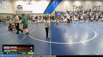 105 lbs Quarterfinal - Kemrie Grange, Ridgeline vs Crystal Olson, Top Of Utah