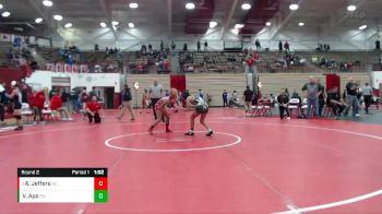 102-110 lbs Round 2 - Aaniyah Jeffers, North Central vs Victoria Apo, Pendleton Heights