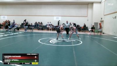 144 lbs Cons. Round 2 - Daron Upwall, Riverton vs Kayden Maynard, Layton