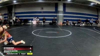 96 lbs Finals (2 Team) - Bronsyn Baxter, MD Maniacs vs JP McKeown, Mat Assassins Red