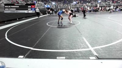 126.6-137.4 lbs Consi Of 4 - Hollie Finneran, Atchison Wrestling Club vs Aria Cordes, Garden City Wrestling Club
