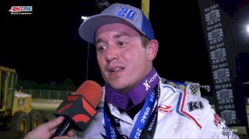Brady Bacon Reacts After Holding On For USAC Thursday Ocala Victory