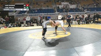 285 lbs 3rd Place - Alex Bajoras, Wyoming Seminary vs Cael Mielnik, Blair Academy