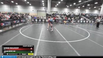152 lbs Champ. Round 2 - Genevieve An, GA vs Sydnie Beaumont, TX