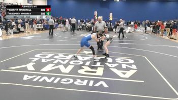 100 lbs Cons. Round 1 - Swaiya Marshall, Alexandria City vs Mallory Whitney, Jamestown