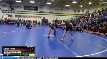 182 lbs Quarterfinal - Jeryn Funke, West Delaware, Manchester vs Landon Fernandez, Don Bosco