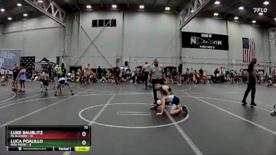 72 lbs Semis (4 Team) - Luke Baublitz, PA Alliance vs Luca Poalillo, Iron Horse