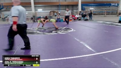 74 lbs Round 3 - Aisea Tabakece, Sublime Wrestling Academy vs Ezra R. Fernandez, Sublime Wrestling Academy