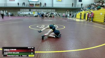 115 lbs Cons. Round 3 - Kaidance Ballew, Aloha vs Sarah Cobabe, St. Helens