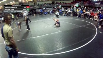 80 lbs Cons. Round 1 - Mason Ryan, Kearney MatCats Wrestling Club vs Carter Egbarts, Impact Wrestling Club