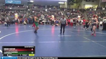 180 lbs Quarterfinal - Carson Barnes, TEAM CENTRAL vs Noah Mathis, Bobcat Wrestling Club