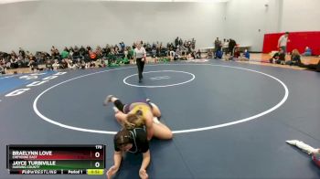170 lbs Cons. Round 2 - Braelynn Love, Cheyenne East vs Jayce Turbiville, Harding County