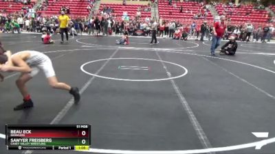 84 lbs Cons. Round 4 - Sawyer Freisberg, Caney Valley Wrestling vs Beau Eck, Brawlers