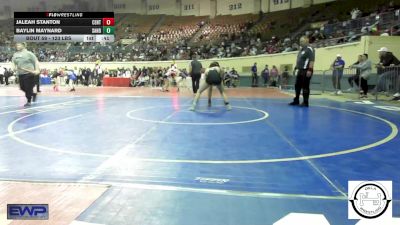 123 lbs Consi Of 16 #2 - Jaleah Stanton, Central Middle School vs Baylin Maynard, Sand Springs Jr High