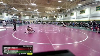 103 lbs Quarterfinal - Brant Sorenson, Stanley Wrestling Club vs Grayson Mccann, Spearfish