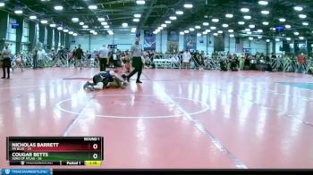140 lbs Rd# 1 9:00am Friday - Cougar Betts, Sons Of Atlas vs Nicholas Barrett, PA Blue