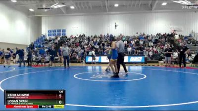 120 lbs Quarterfinal - Carson Hale, North Pontotoc High School vs Braden Carroll, Vancleave High School