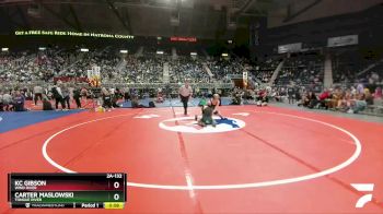 2A-132 lbs 5th Place Match - KC Gibson, Wind River vs Carter Maslowski, Tongue River