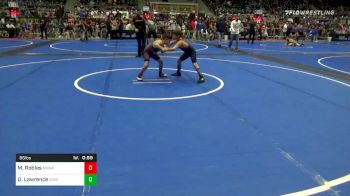 85 lbs Consolation - Mykal Robles, Nebraska Wrestling Academy vs Drayke Lawrence, Bixby Youth WC