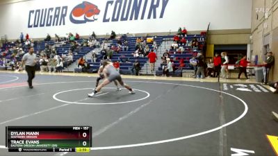 157 lbs Cons. Semi - Trace Evans, Eastern Oregon University (OR) vs Dylan Mann, Southern Oregon