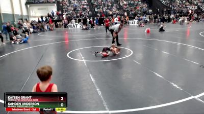 37 lbs Round 1 - Kaysen Grant, Torrington Wrestling Club vs Kamden Anderson, Kimball Wrestling Club