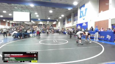 165 lbs Cons. Round 3 - Ivan Cerpa, Sonora (La Habra) vs Brody Preisendorf, Redwood