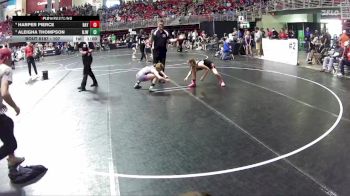 107 lbs Cons. Round 3 - Aleigha Thompson, Norfolk Jr Wrestling vs Harper Pierce, Hastings Wrestling Club