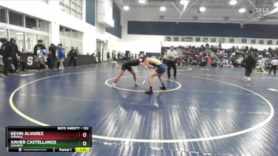 132 lbs Champ. Round 2 - Kevin Alvarez, Imperial vs Xavier Castellanos, Anaheim