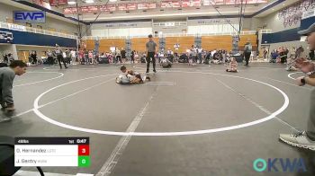 49 lbs Final - Orlando Hernandez, Lone Grove Takedown Club vs Jett Gentry, Husky Wrestling Club