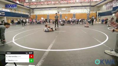 49 lbs Final - Orlando Hernandez, Lone Grove Takedown Club vs Jett Gentry, Husky Wrestling Club