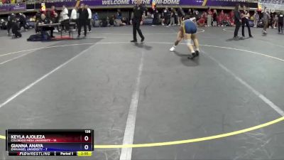 138 lbs 2nd Wrestleback (16 Team) - Keyla Ajoleza, Colorado Mesa University vs Gianna Anaya, Emmanuel University