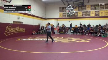 197 lbs Champ. Round 1 - Noah Hargrave, Sacramento City College vs Chris Wells, Lassen College