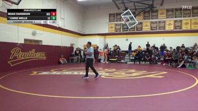 197 lbs Champ. Round 1 - Noah Hargrave, Sacramento City College vs Chris Wells, Lassen College