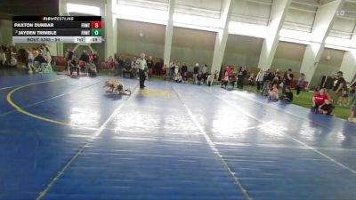 54 lbs Cons. Round 3 - Paxton Dunbar, Uintah Wrestling vs Jayden Trimble, Sanderson Wrestling Academy