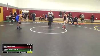 120 lbs Champ. Round 1 - Talan Olguin, Aztec vs Isaac Mendoza Jr, Basic