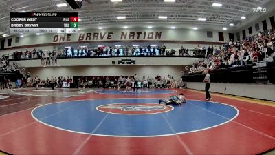 113 lbs Round 1 (16 Team) - Cooper West, Elbert County vs Brody Bryant, Trion