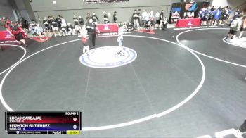 120 lbs Round 2 (16 Team) - Lucas Carbajal, IEWA-GR vs Leighton Gutierrez, NAWA-GR