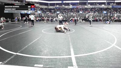 100 lbs Quarterfinal - Braxton Barnes, East Kansas Eagles vs Maddex Ewy, Elgin Wrestling