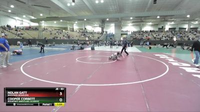 60 lbs 1st Place Match - Cooper Corbett, Rountree Wrestling Academy vs Nolan Gatt, Backyard Brawlers