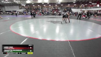 141 lbs Champ. Round 2 - Creighton Baughman, Concordia (Neb.) vs Jared Dinh, Cumberland (Tenn.)