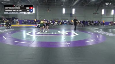 117 lbs Cons. Semi - Zhivanna Magdaleno, Northern Michigan University vs Cheyenne Mulford, Cornell College