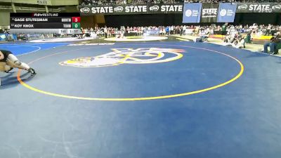 Boys 1A 165 lbs Quarterfinal - Koy Knox, Tenino vs Gage Stutesman, Montesano