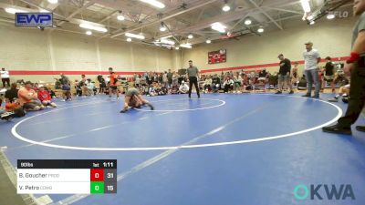 90 lbs Final - Blake Goucher, Prodigy NDT vs Vincent Petro, Cowboy Elite Orange