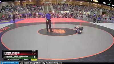 71 lbs Champ. Round 2 - Porter Branson, Salem Elite Mat Club vs Ausencio Prince Flores III, Idaho Gold Wrestling Club