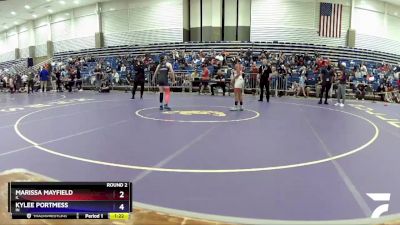 95-101 lbs Round 2 - Marissa Mayfield, IL vs Kylee Portmess, IN