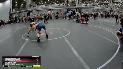 100 lbs Semis (4 Team) - Owen Carr, Revival Uprising Orange vs Kellen McCabe, Mat Warriors Black